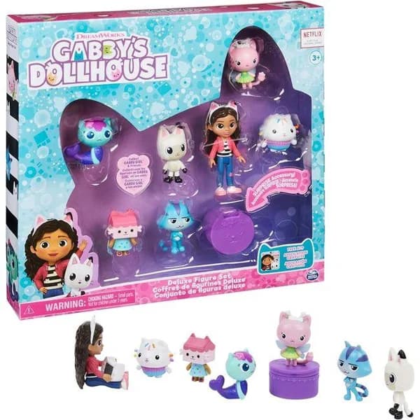 Set de 7 Figuras Deluxe coleccionables, edad rec:+3 años GABBY'S DOLLHOUSE - 1 ud - Imagen del producto en Findit