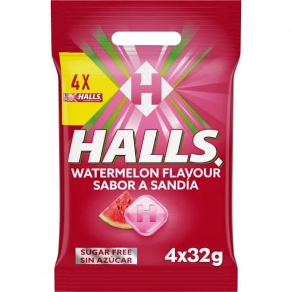 Caramelos sabor sandía sin azúcar Halls 128 g. - 1 ud - Imagen del producto en Findit