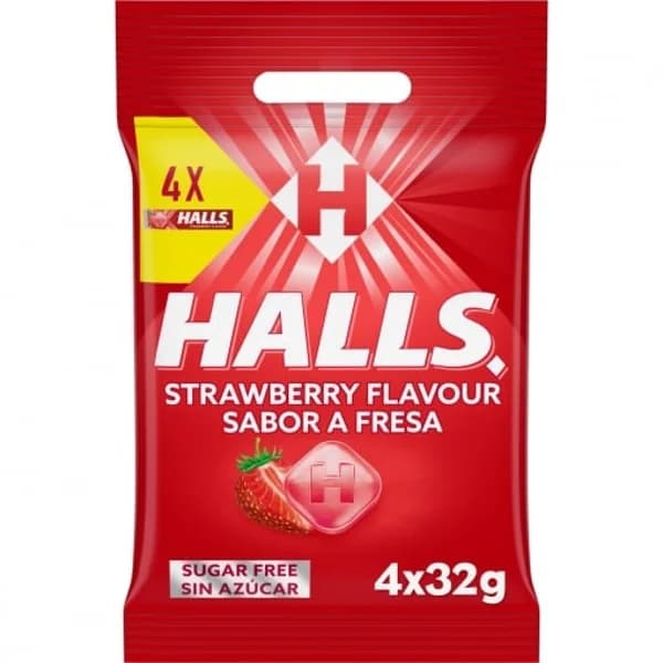 Caramelos sabor fresa Halls 128 g. - 0.13 kg - Imagen del producto en Findit