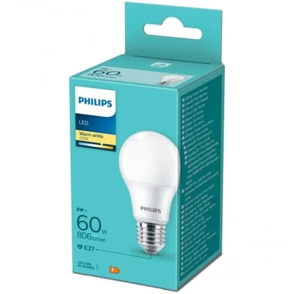 Bombilla Led Estándar Philips 60W E27 - 1 ud - Imagen del producto en Findit