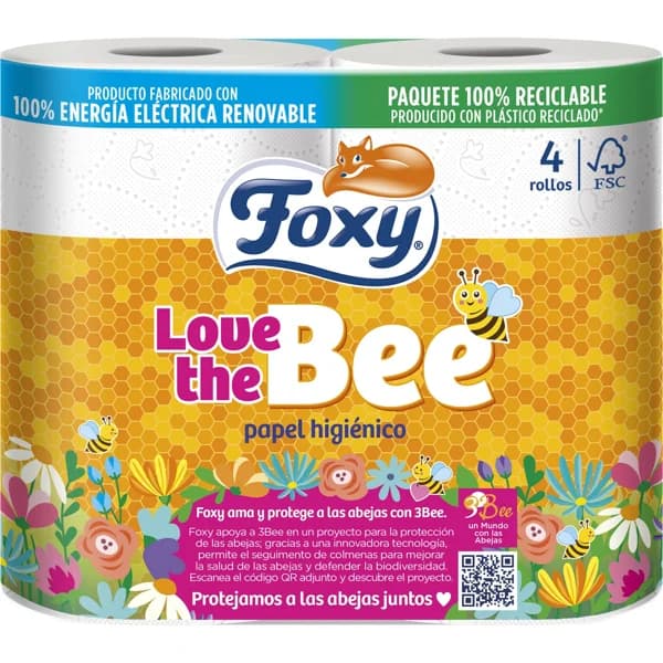 Papel Higiénico Love the Bee 3 Capas - 3.58 ud - Imagen del producto en Findit