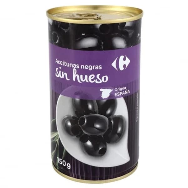 Aceitunas negras cacereñas sin hueso Classic Carrefour 150 g. - 0.15 kg - Imagen del producto en Findit