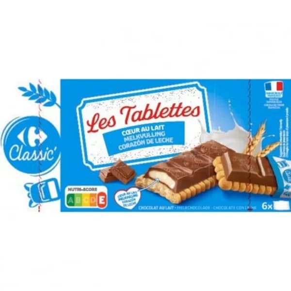 Barritas de chocolate rellenas de leche Classic Carrefour 125 g. - 0.12 kg - Imagen del producto en Findit