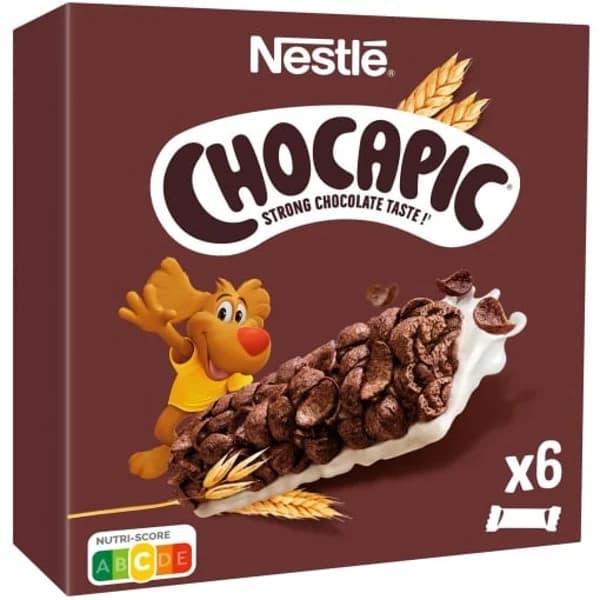 Barritas de cereales tostados con chocolate y leche Chocapic Nestlé pack de 6 unidades de 25 g. - 0.15 kg - Imagen del producto en Findit