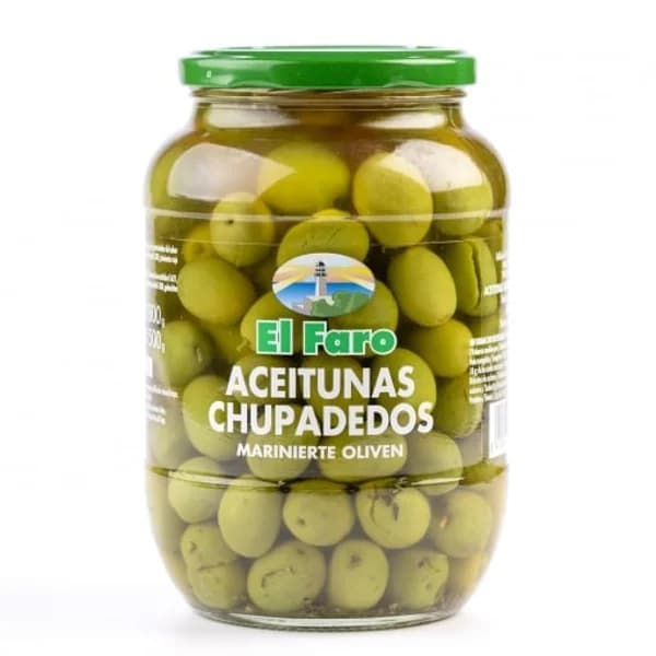 Aceitunas verdes chupadedos El Faro 500 g. - 0.5 kg - Imagen del producto en Findit