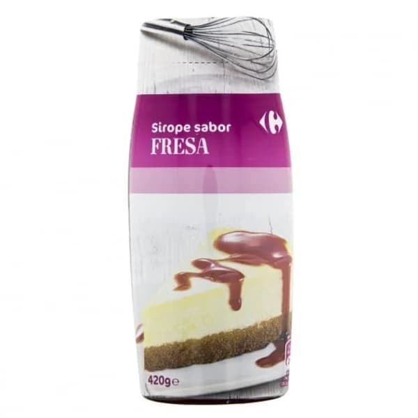 Sirope de fresa Carrefour Original sin gluten 420 g. - 0.28 kg - Imagen del producto en Findit