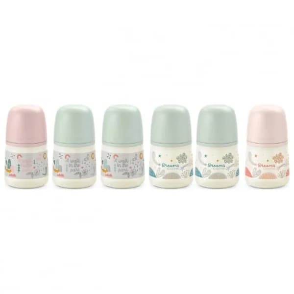 Biberón con tetina de silicona anatómica flujo medio Suavinex 150 ml. - 1 ud - Imagen del producto en Findit