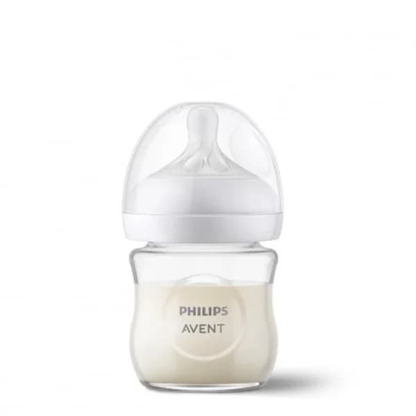 Biberón de vidrio tetina de silicona 0m+ Natural Response Philips Avent 120 ml. - 1 ud - Imagen del producto en Findit