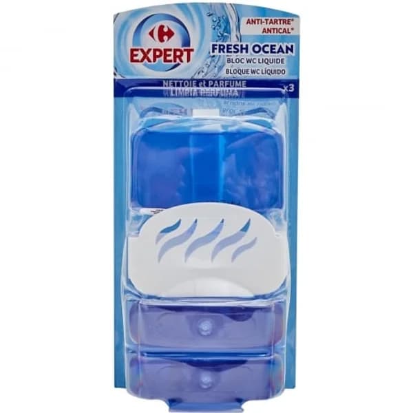 Colgador WC fresh ocean Carrefour Expert 3 ud. - 0.17 kg - Imagen del producto en Findit