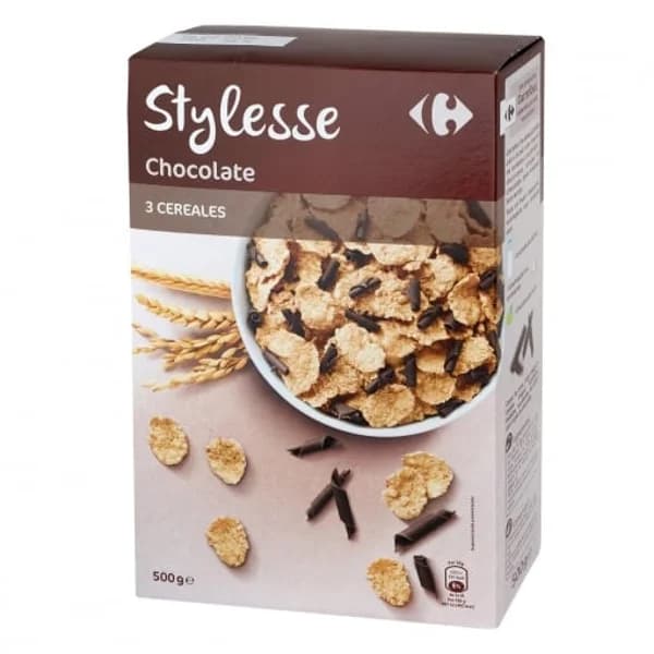 Cereales con chocolate Stylesse Carrefour 500 g. - 0.5 kg - Imagen del producto en Findit