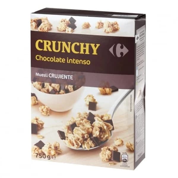 Cereales crujientes con chocolate Muesli Carrefour 750 g. - 0.75 kg - Imagen del producto en Findit