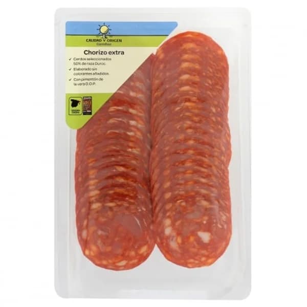 Chorizo extra en lonchas Círculo de Calidad 100 g - 0.1 kg - Imagen del producto en Findit