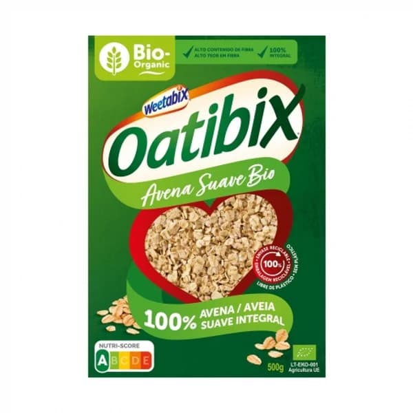 Avena suave 100% integral ecológica Oatibix 500 g. - 0.5 kg - Imagen del producto en Findit
