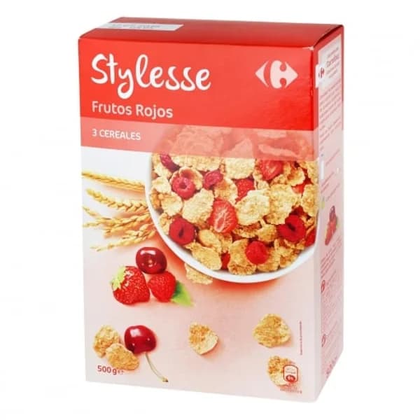 Cereales con frutos rojos Stylesse Carrefour 500 g. - 0.5 kg - Imagen del producto en Findit