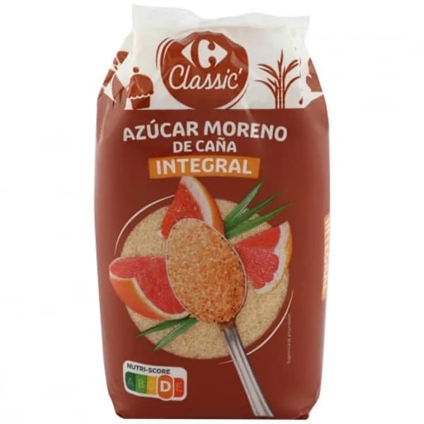Azúcar moreno de caña in integral Classic´ Carrefour 1 kg. - 1 kg - Imagen del producto en Findit