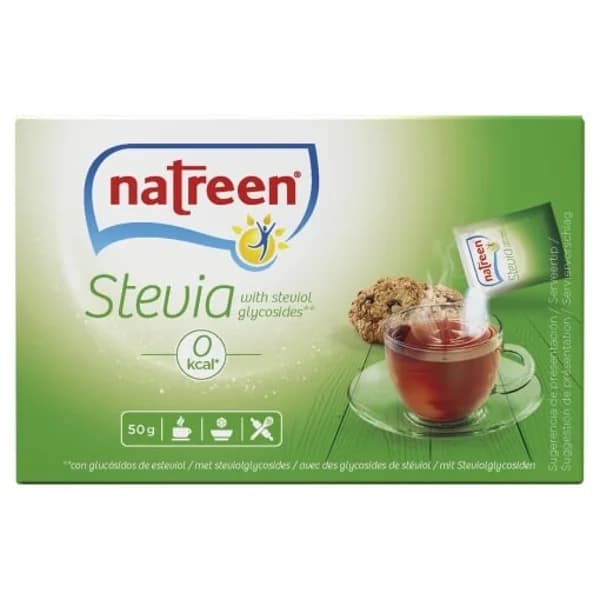 Edulcorante Stevia granulado en sobres Natreen 50 ud. - 0.09 kg - Imagen del producto en Findit