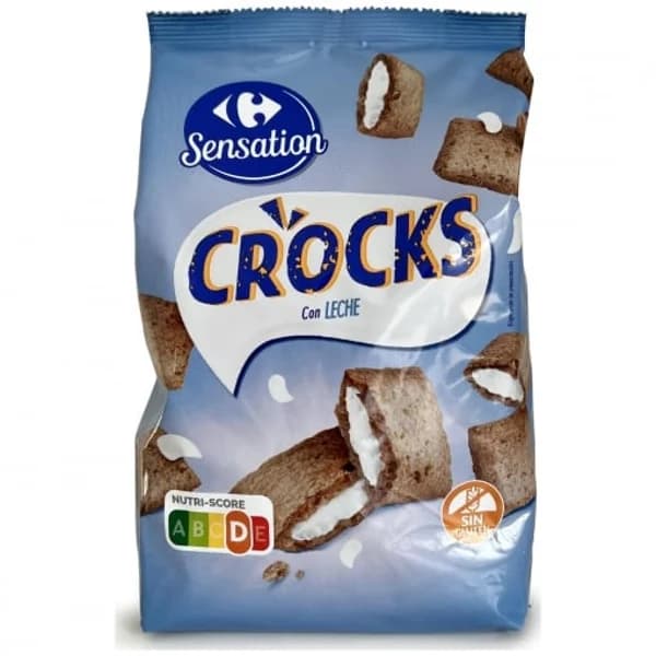 Cereales rellenos de leche Carrefour Sensation sin gluten 500 g. - 0.5 kg - Imagen del producto en Findit