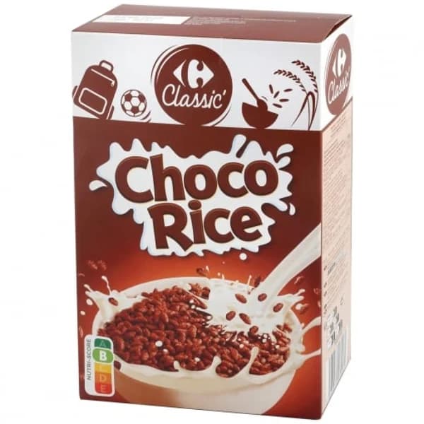 Cereales de arroz inflado Choco Rice Carrefour Classic 500 g. - 0.5 kg - Imagen del producto en Findit