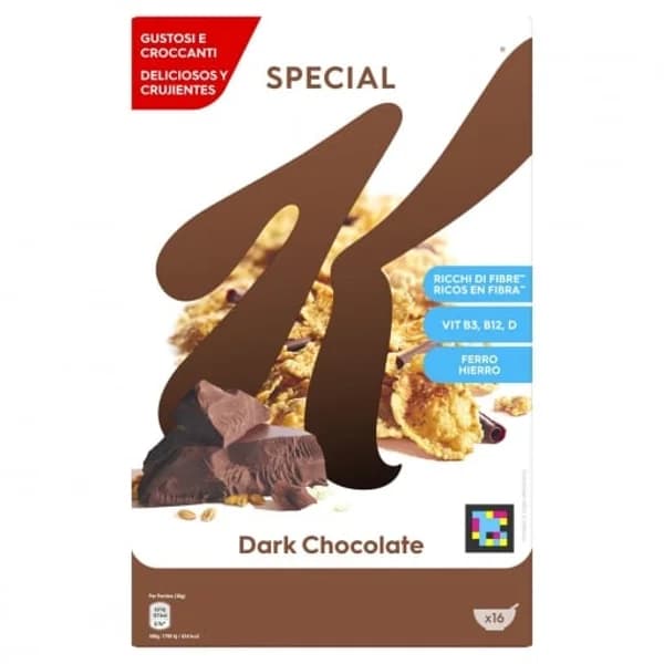 Cereales con chocolate negro Special K Kellog's 500 g. - 0.5 kg - Imagen del producto en Findit