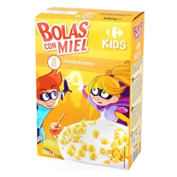 Cereales con maíz y miel Carrefour Kids 500 g. - 0.5 kg - Imagen del producto en Findit