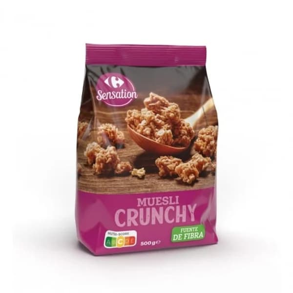 Muesli crujiente Carrefour Sensation 500 g. - 0.5 kg - Imagen del producto en Findit