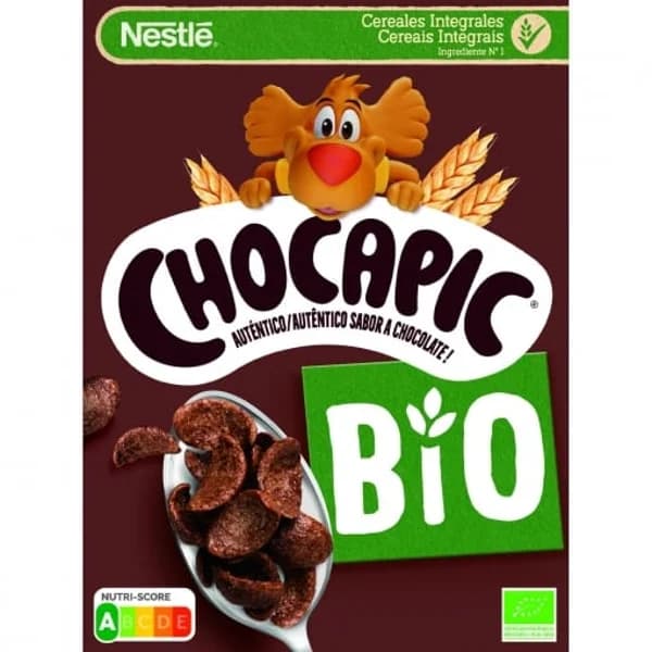 Cereales de trigo y maíz tostados con cacao ecológicos Chocapic Nestlé 330 g. - 0.33 kg - Imagen del producto en Findit