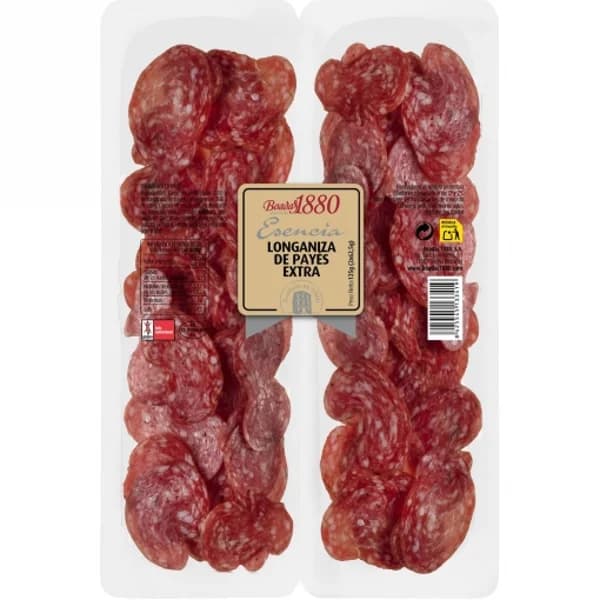 Longaniza de Payés Extra Esencia Boadas 1880 sin gluten 125 g - 0.12 kg - Imagen del producto en Findit