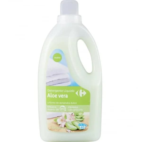 Detergente liquido aloe vera y flores de almendra dulce Carrefour Essential 40 lavados. - 41.29 ud - Imagen del producto en Findit