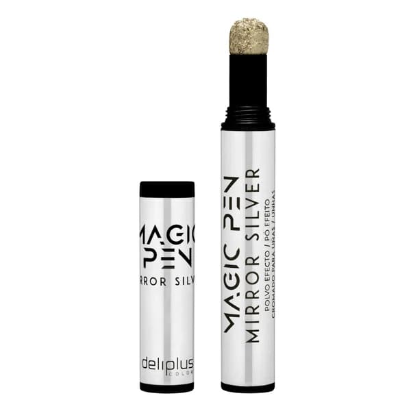 Lápiz de uñas polvo Magic Pen Deliplus 253 Mirror Silver - 1 ud - Imagen del producto en Findit