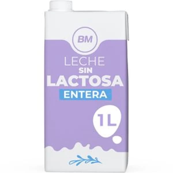 Leche entera sin lactosa 1 l - 1 l - Imagen del producto en Findit