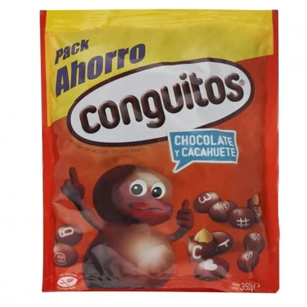 Cacahuete cubierto de chocolate Conguitos sin gluten doy pack  350 g. - 0.35 kg - Imagen del producto en Findit