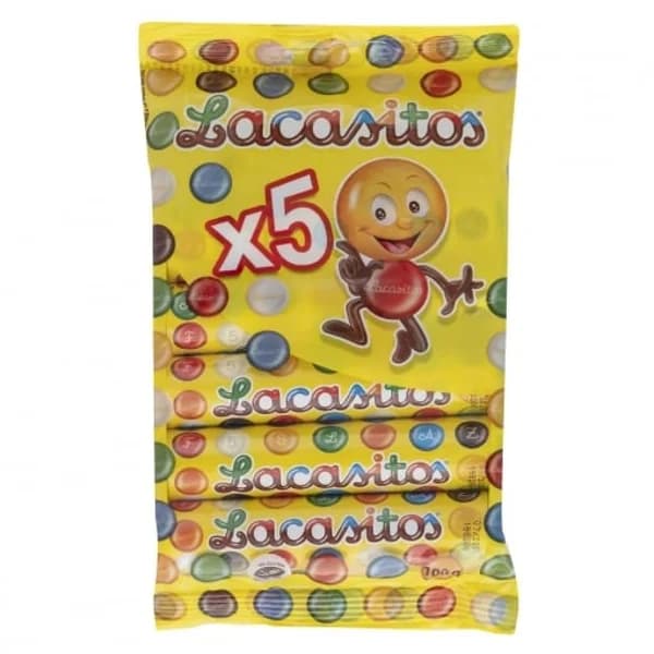 Grageas de chocolate Lacasitos Lacasa sin gluten pack de 5 unidades de 20 g. - 0.1 kg - Imagen del producto en Findit