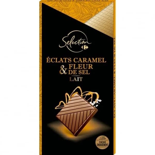 Chocolate con caramelo y flor de sal Carrefour Selección 100 g. - 0.1 kg - Imagen del producto en Findit