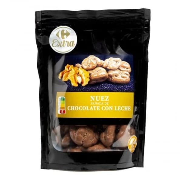 Nuez bañada en chocolate con leche Extra Carrefour sin gluten doy pack 150 g. - 0.15 kg - Imagen del producto en Findit