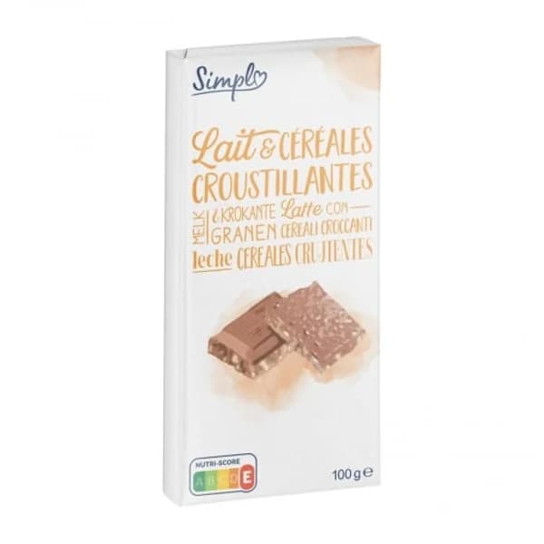 Chocolate extrafino con leche y cereales crujientes 100 g. - 0.1 kg - Imagen del producto en Findit