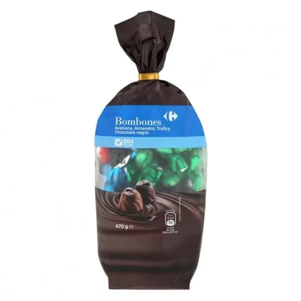 Bombones de avellana, almendra, trufa y chocolate negro Carrefour Classic 470 g. - 0.47 kg - Imagen del producto en Findit