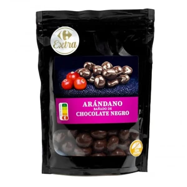 Arándanos bañados en chocolate negro Carrefour Extra sin gluten doy pack 150 g. - 0.15 kg - Imagen del producto en Findit