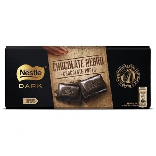 Chocolate negro Nestlé Dark sin gluten 125 g. - 0.12 kg - Imagen del producto en Findit