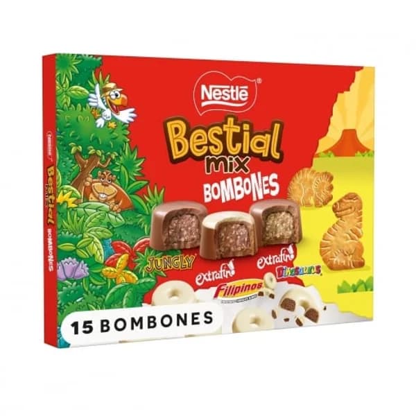 Bombones surtidos Nestlé Bestial Mix estuche 15 ud. - 0.19 kg - Imagen del producto en Findit