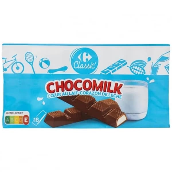Mini barrita de chocolate con corazón de leche Carrefour Classic' 200 g. - 0.2 kg - Imagen del producto en Findit