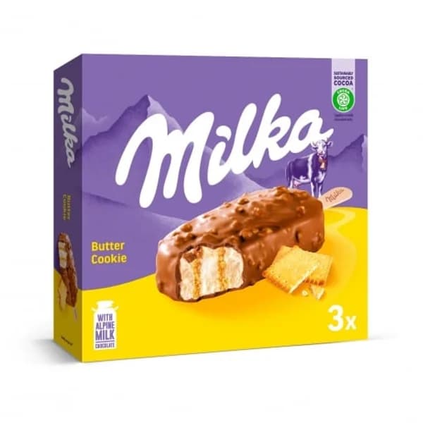 Helado Bombón Butter Cookie Milka 3 ud. - 0.27 ud - Imagen del producto en Findit
