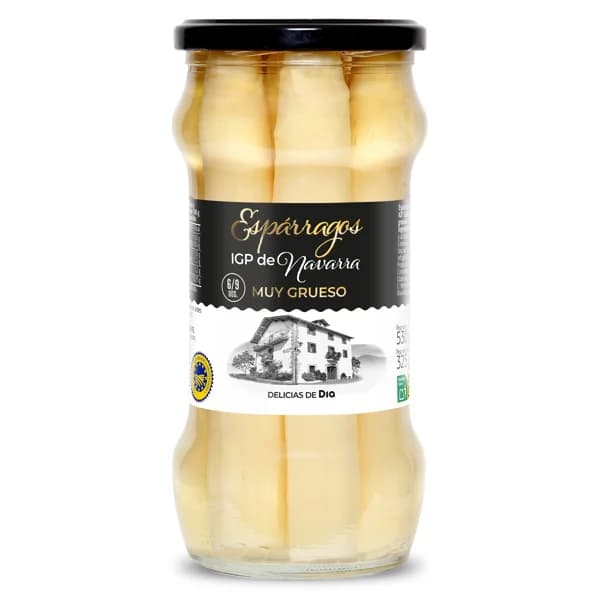 Espárragos blancos igp de navarra Delicias de Dia frasco 325 g - 1 ud - Imagen del producto en Findit