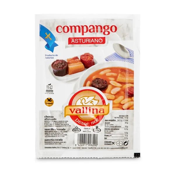 Compango asturiano Vallina bolsa 250 g - 0.25 kg - Imagen del producto en Findit