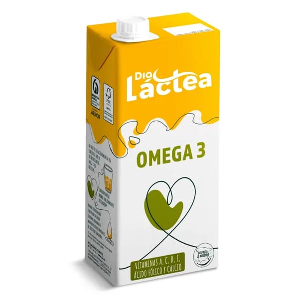 Leche desnatada omega 3 Dia Láctea brik 1 l - 1 l - Imagen del producto en Findit