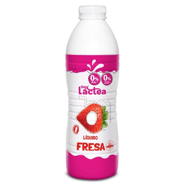 Yogur desnatado líquido sabor fresa Dia Láctea botella 1 Kg - 1 kg - Imagen del producto en Findit
