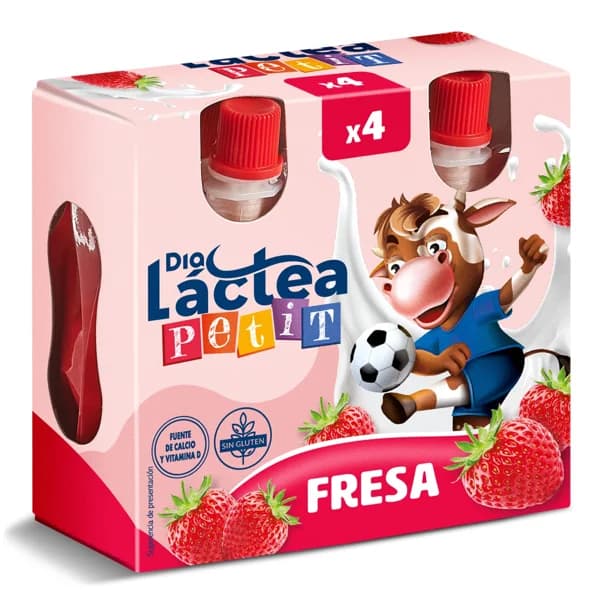 Petit de fresa líquido Dia Láctea pack 4 x 80 g - 0.32 kg - Imagen del producto en Findit