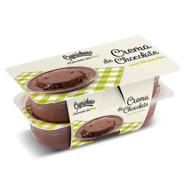 Crema de chocolate con bizcocho Caprichoso Dia pack 4 x 125 g - 0.5 kg - Imagen del producto en Findit