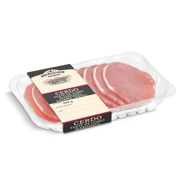 Filete de cinta de lomo marinado Selección de Dia bandeja 300 g - 0.3 kg - Imagen del producto en Findit