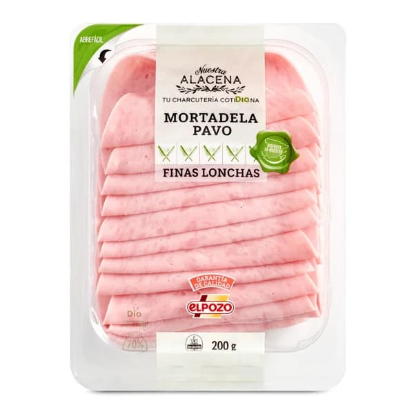 Mortadela de pavo Nuestra Alacena de Dia sobre 200 g - 0.2 kg - Imagen del producto en Findit