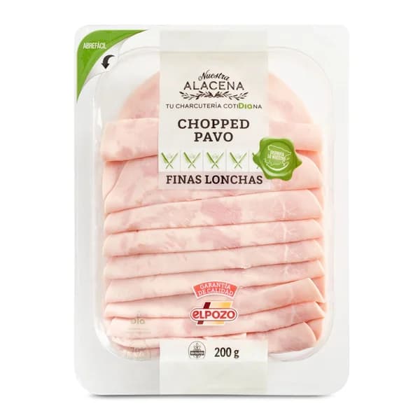 Chopped de pavo Nuestra Alacena de Dia sobre 200 g - 0.2 kg - Imagen del producto en Findit